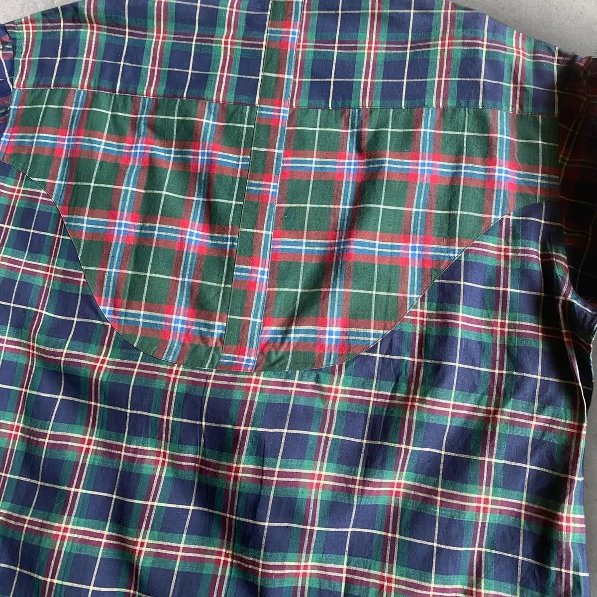 Comme des Garcons Homme - Vintage 80’s Plaid Tartan Oversize Pull Over Shirt