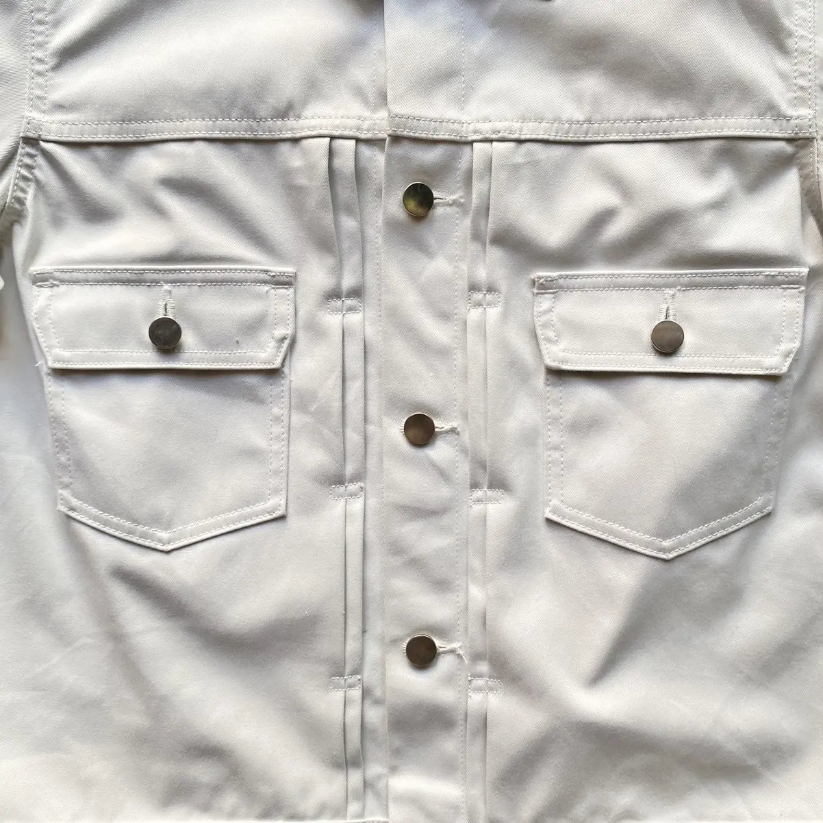 Comme des Garcons - White Water-Resistant Pleated Jacket