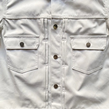 Comme des Garcons - White Water-Resistant Pleated Jacket