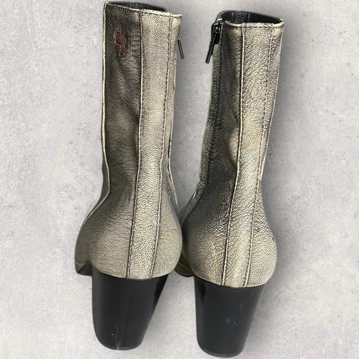 A.F. Vandevorst - Side Zip Cuban Heels Boots