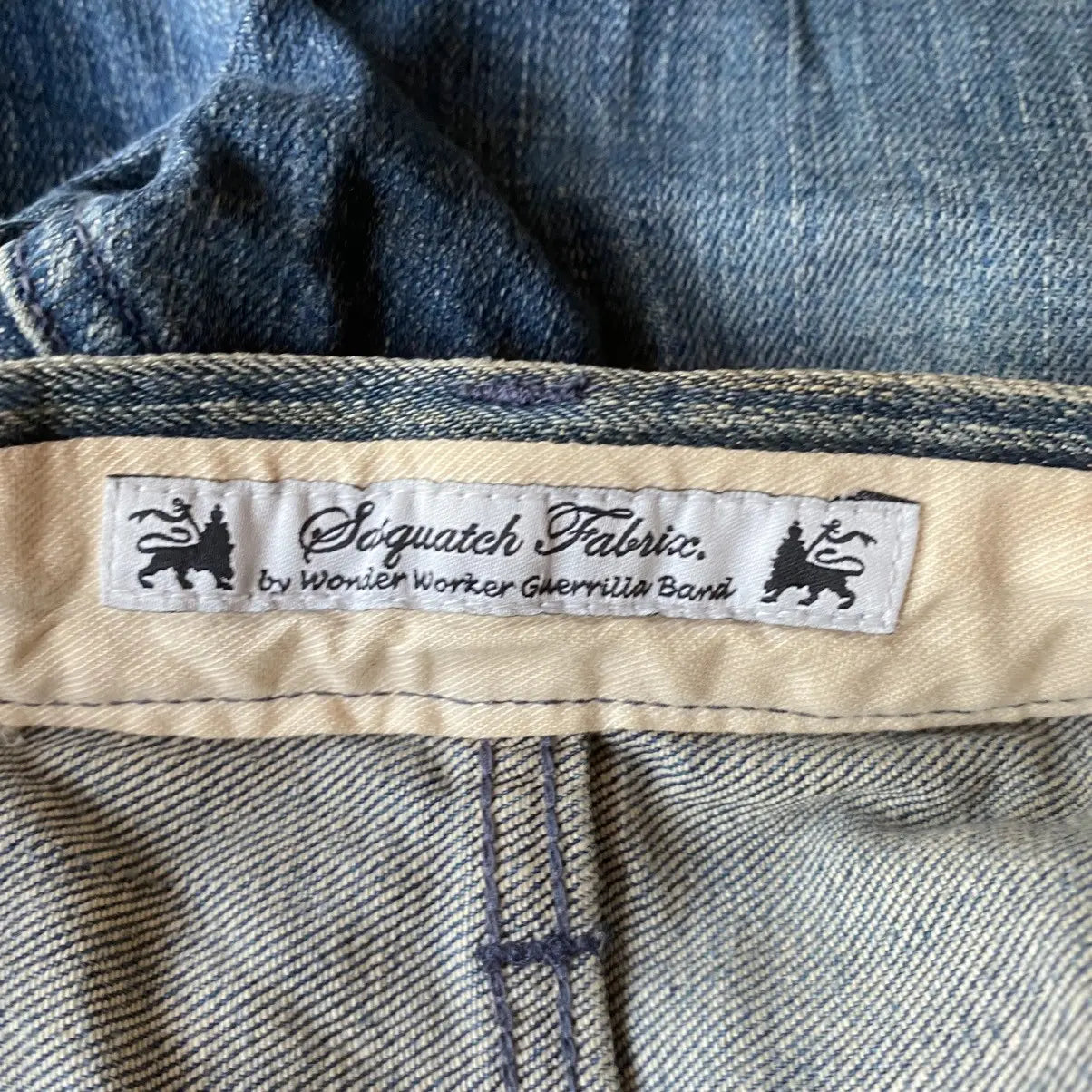 Sasquatchfabrix - SS11 Bandana Biker Details Stretch Denim