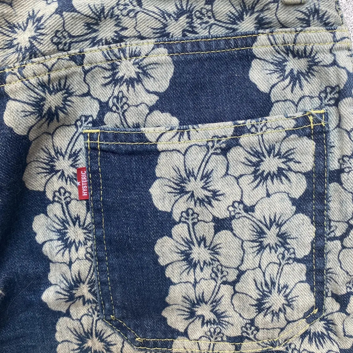 Hysteric Glamour - Vintage HG Floral Cropped Bootcut