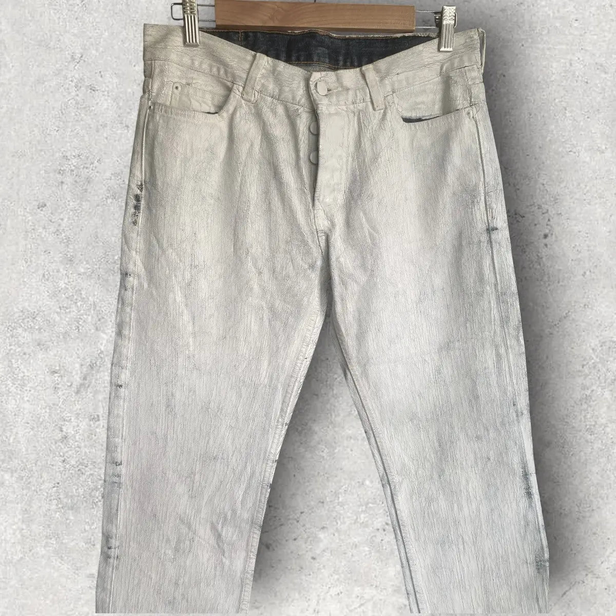 Maison Margiela - AW12 Margiela x HM White Painted Denim