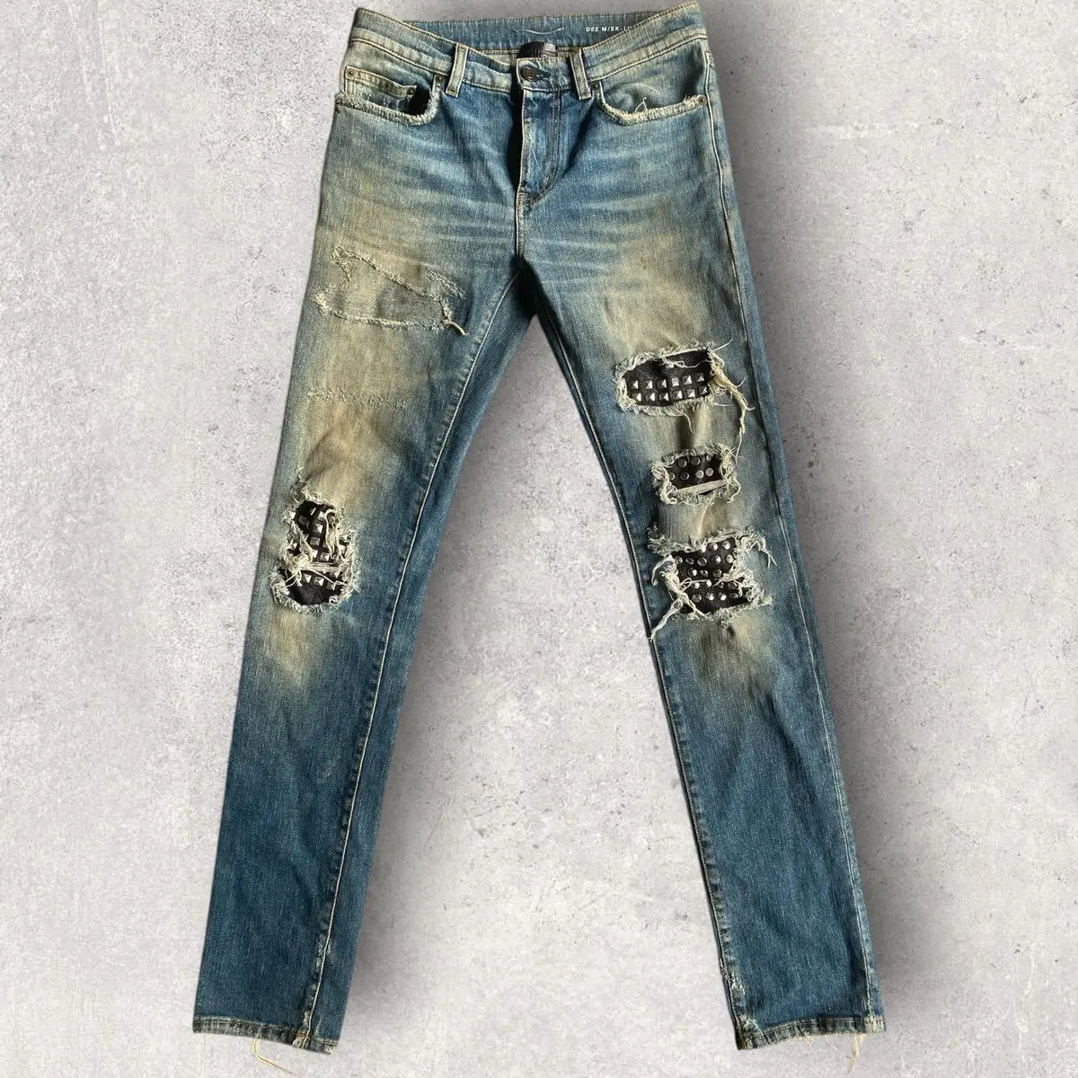 Saint Laurent Paris - SS16 Studded Leather Patch D02 Denim