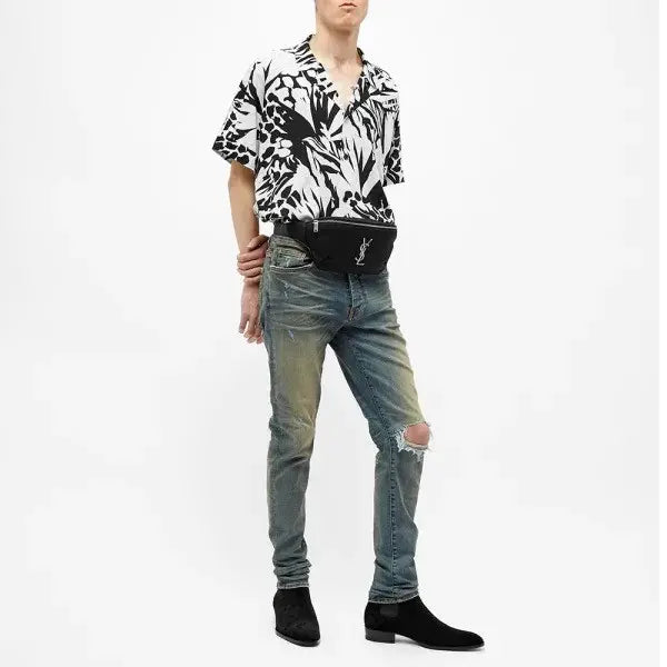 Saint Laurent Paris - Jungle Shark Collar Shirt