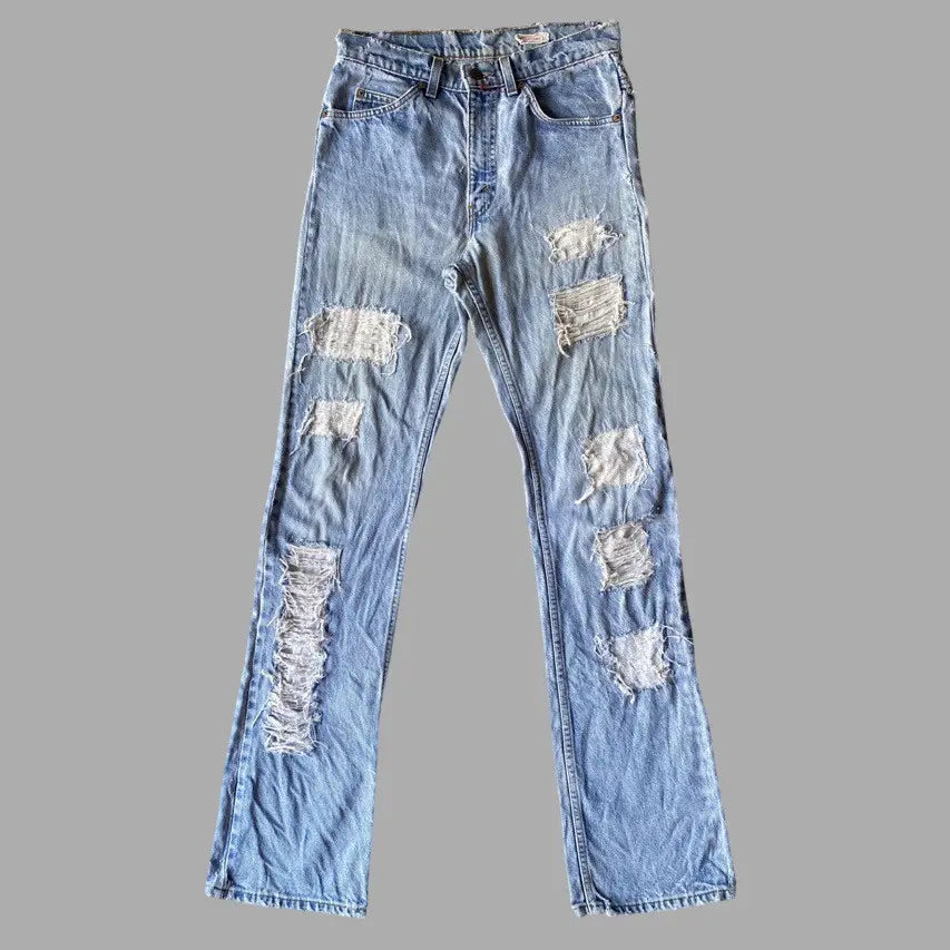 Levi's - Vintage 517 Orange Tab Sample Ripped And Repaired Bootcut