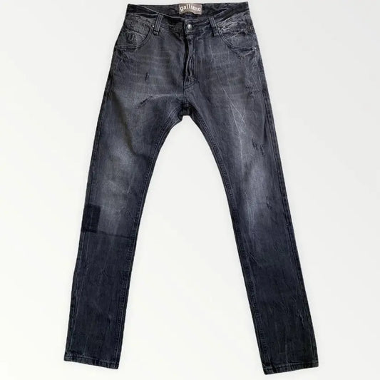 John Galliano - Galliano Black Stone Wash Slim Fit Jeans