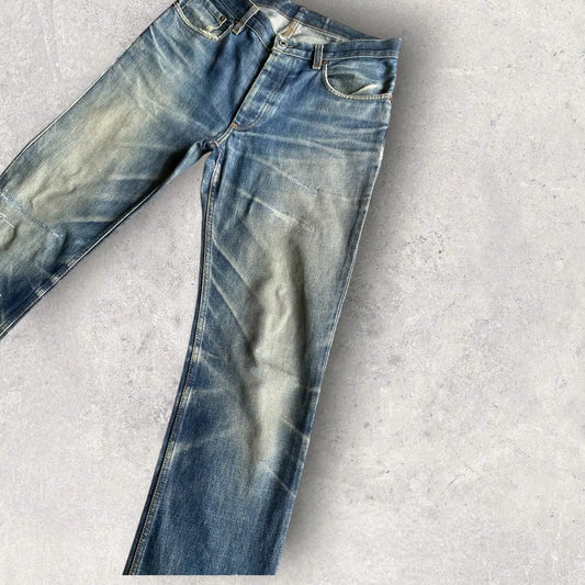 Helmut Lang - Vintage 1998 Helmut Lang Faded Denim