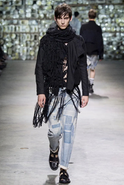 Dries Van Noten - SS17 trompe l'oeil Patchwork Jeans