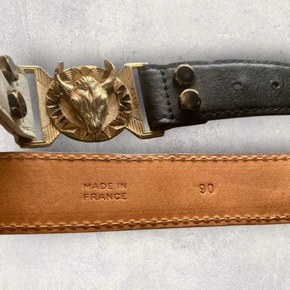 Balmain - Double Bull Buckle Belt