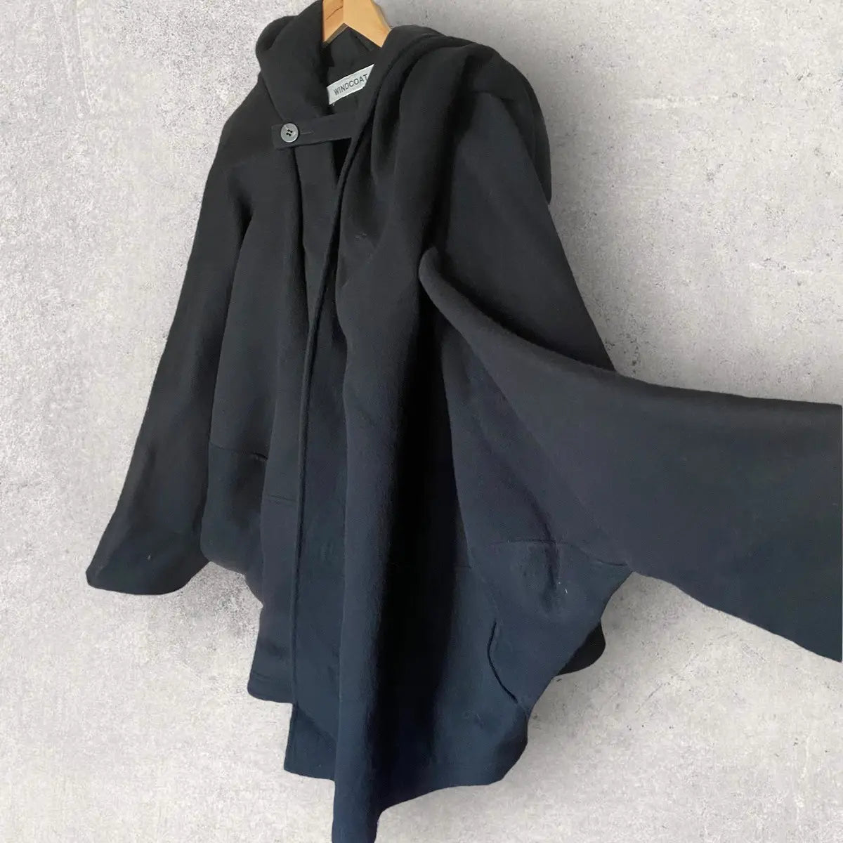 Issey Miyake - Vintage Issey Miyake Asymmetric Oversized Wool Wind coat