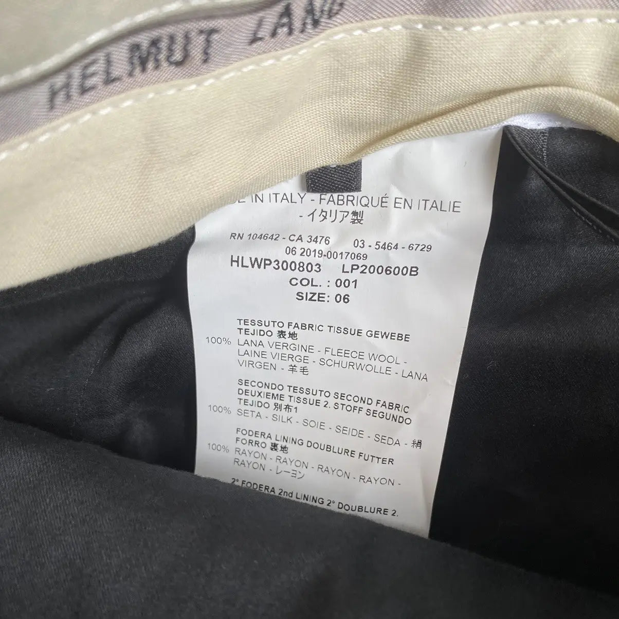 Helmut Lang - Cummerbund Wool Trousers