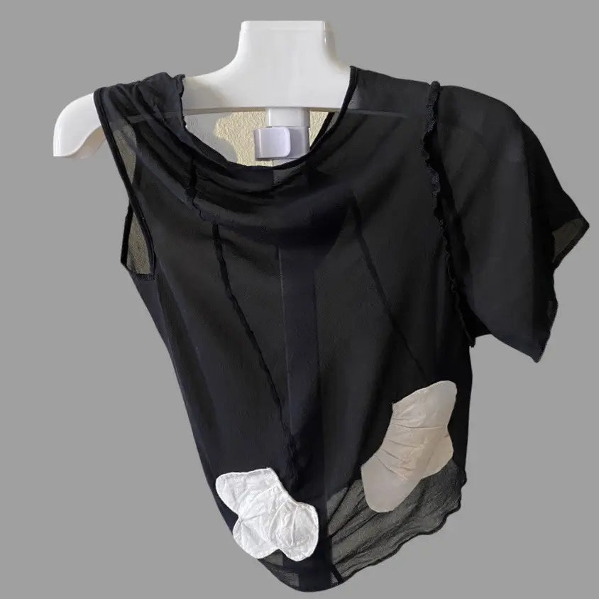 Comme des Garcons - SS04 Asymmetric Sheer Mesh Top