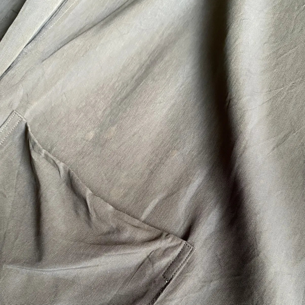 Yohji Yamamoto - Y’s For Men Brown Rayon Camp Collar Jacket