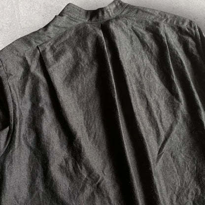 Yohji Yamamoto - Soft Micro Moleskin Cotton Oversize Shirt By KLASICA × Lemaire