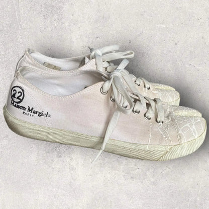 Maison Margiela - Off-White Color Splash Tabi Sneakers