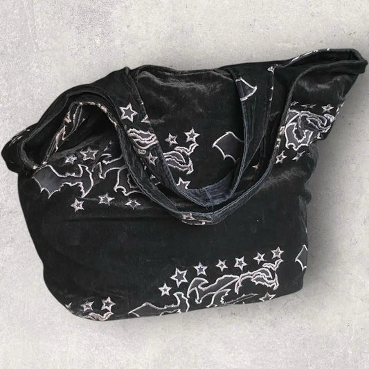Undercover - AW02 “Witches Cell”Velour Tote Bag