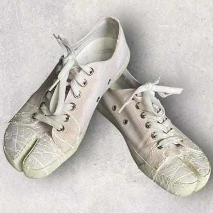 Maison Margiela - Off-White Color Splash Tabi Sneakers