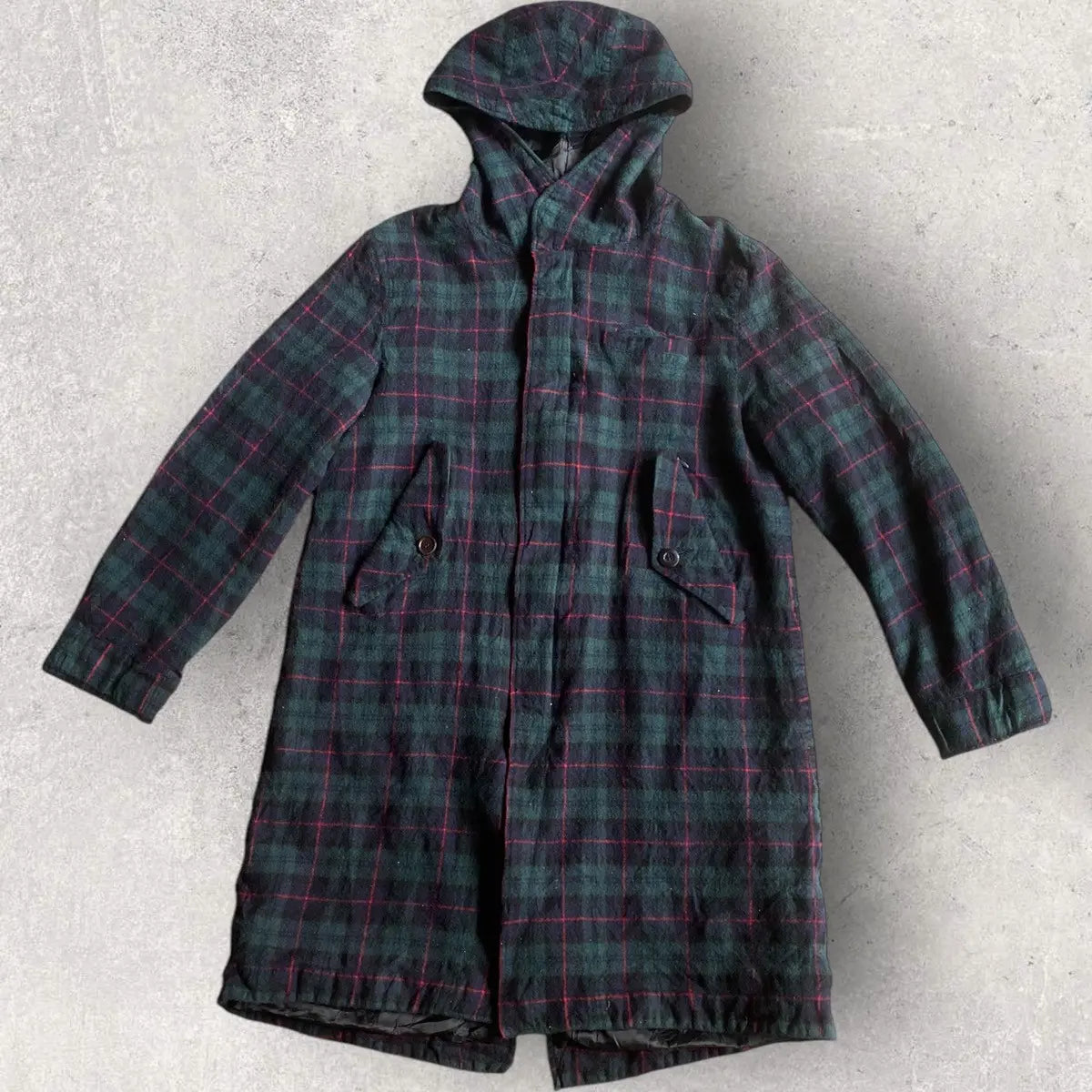 Undercover : FW14 Wool Green Tartan Parkas