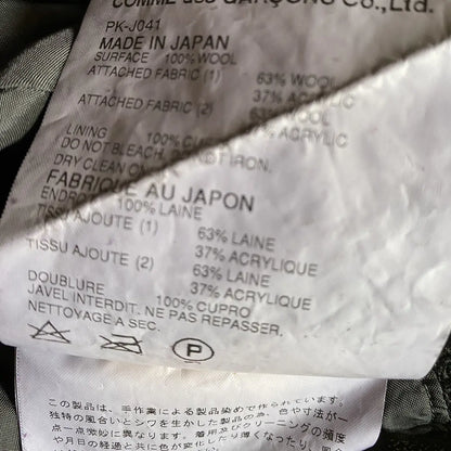 Comme des Garcons Homme Plus : Fall03 Runway Black Wool Dye Blazer