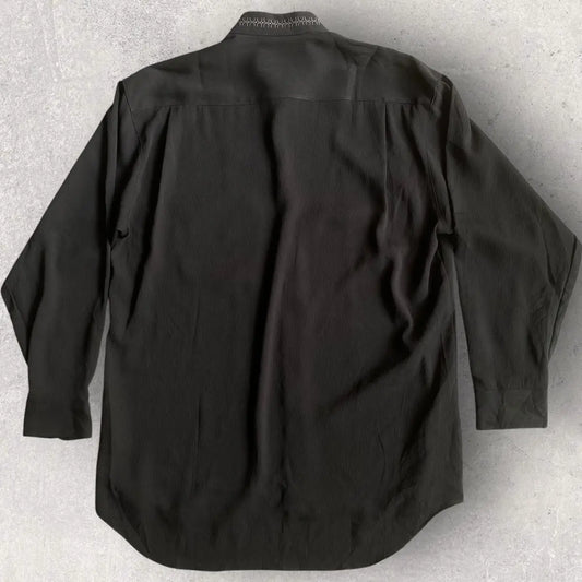 Yohji Yamamoto - Vintage Y’s Bis Embroidered Mandarin Collar Oversize