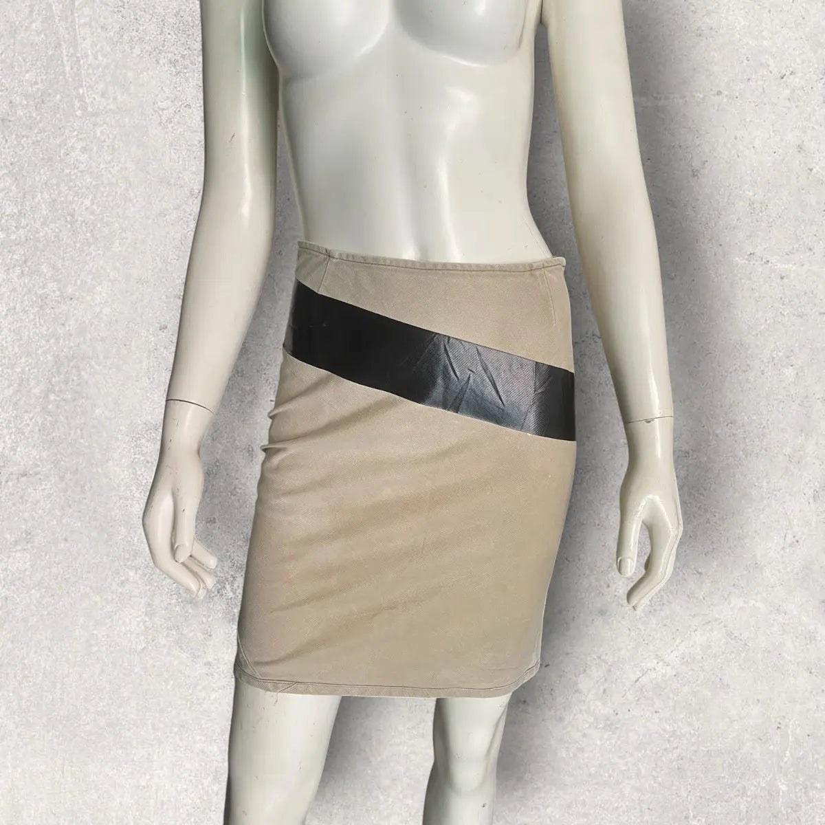 Helmut Lang - SS96 Archive Black Stripe A Skirt