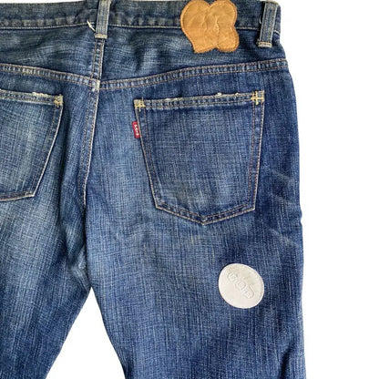 Number (N)ine : AW04 Give Peace A Chance Patch Denim