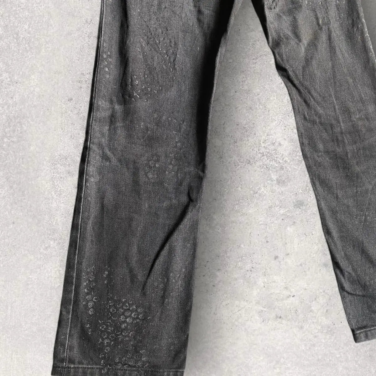 Helmut Lang : SS03 Archive Rubber ‘Tyre’ Print Denim