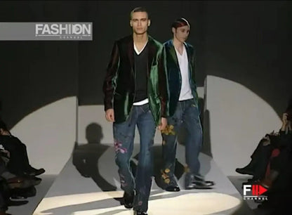 Gucci - Fall99 AD And Runway Floral Embroiled Denim