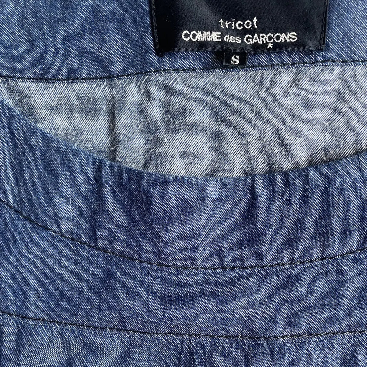 Comme des Garcons - Tricot Blue Chambray Oversized Dress
