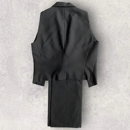 Yohji Yamamoto : Vintage SS93 Cut Out Wool Gabardine Blazer