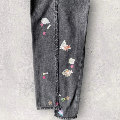Vetements x Levi's - Deconstructed Sticker Jeans