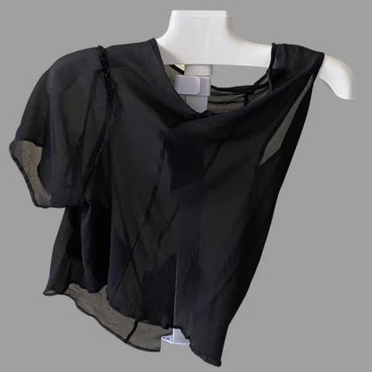 Comme des Garcons - SS04 Asymmetric Sheer Mesh Top