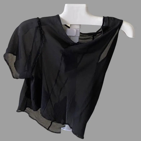 Comme des Garcons - SS04 Asymmetric Sheer Mesh Top