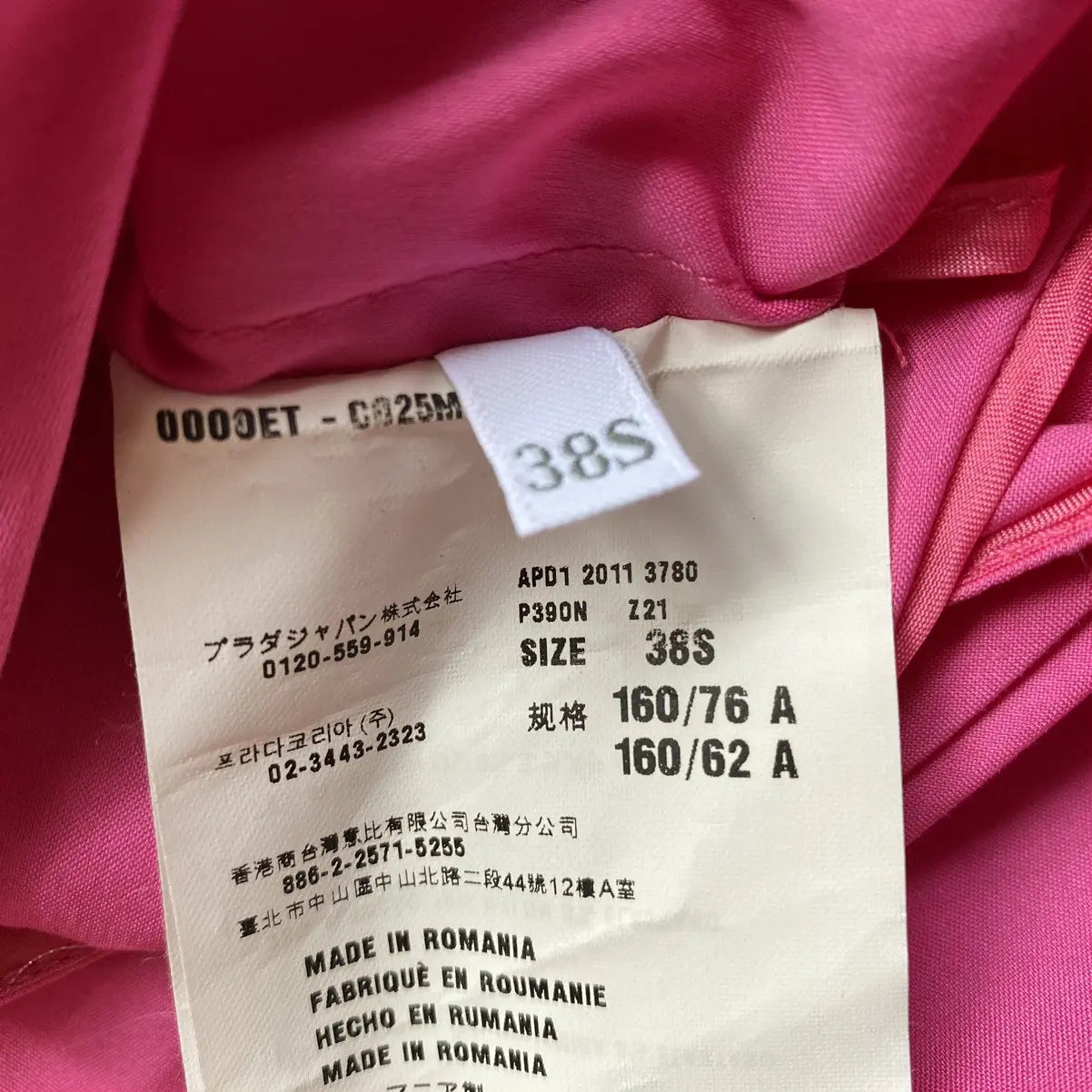 Prada - SS12 Pink Stretch Dress Size 38