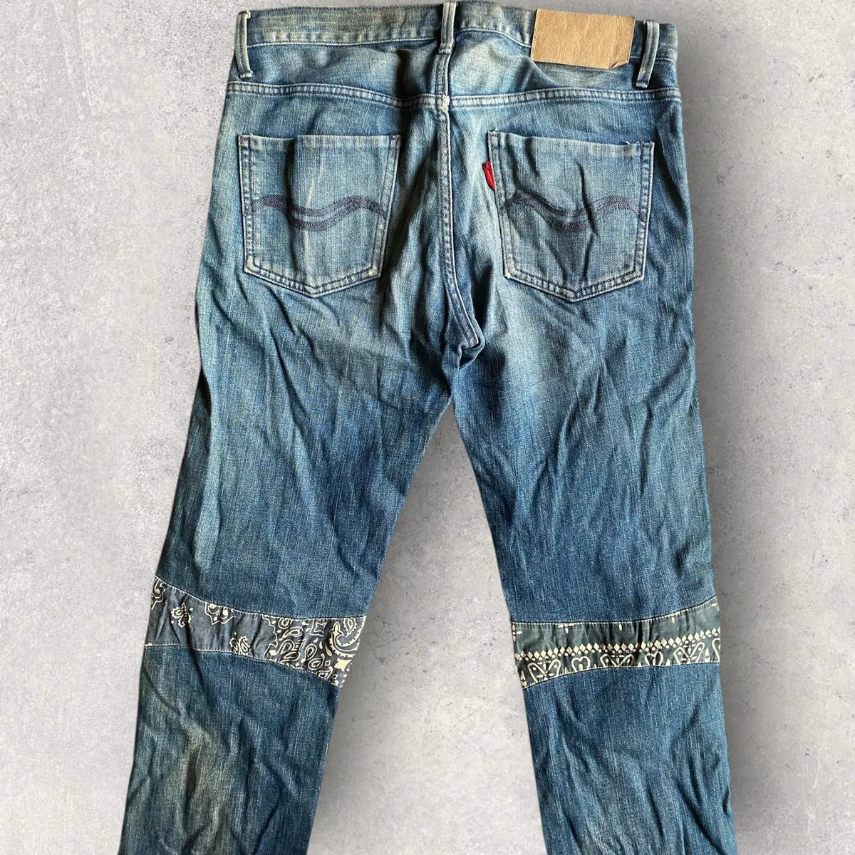Sasquatchfabrix - SS11 Bandana Biker Details Stretch Denim