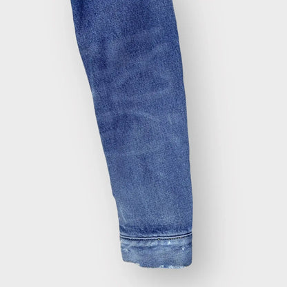 Saint Laurent Paris - SLP Corduroy Collar Denim Jacket