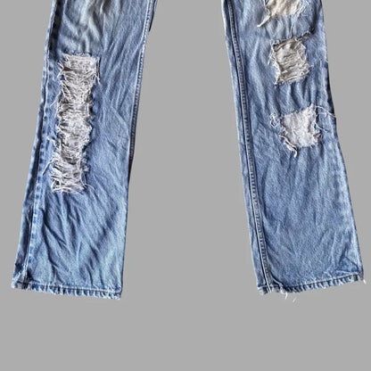 Levi's - Vintage 517 Orange Tab Sample Ripped And Repaired Bootcut