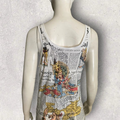 John Galliano - Fall 2006 Newspaper Tank Top