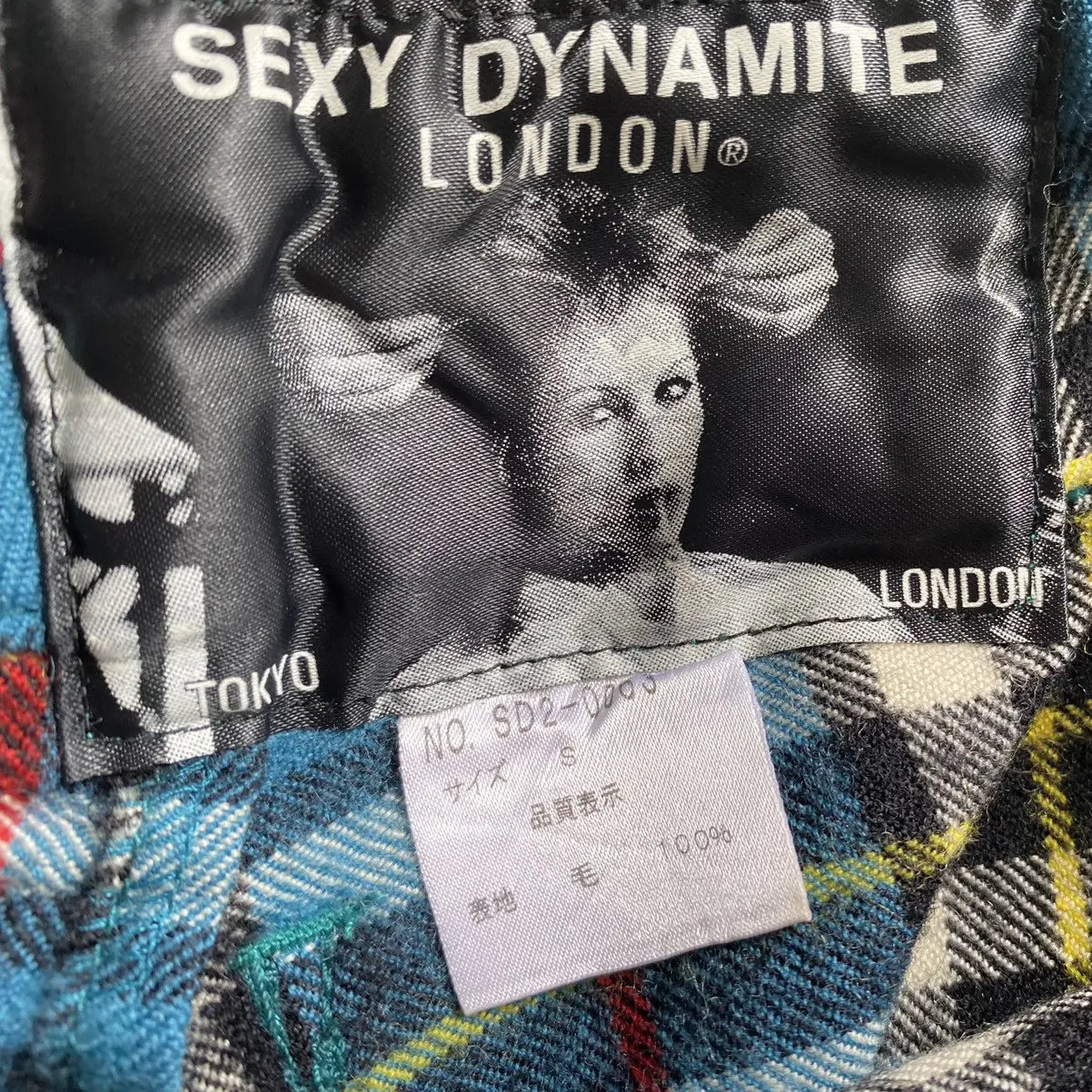 Sexy Dynamite London - Blue Tartan Bondage Trousers