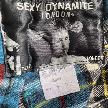 Sexy Dynamite London - Blue Tartan Bondage Trousers