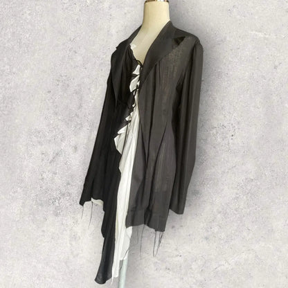 Yohji Yamamoto : NWT Runway SS23 Frill Blazer