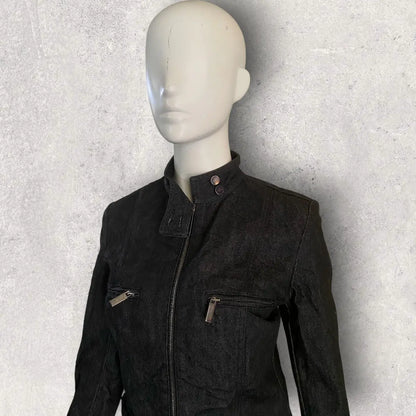 Gucci - 1999 Raw Denim Rider Jacket By Tom Ford Era