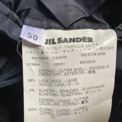 Jil Sander- Black/Blue Pinstriped Tailor Suit Set