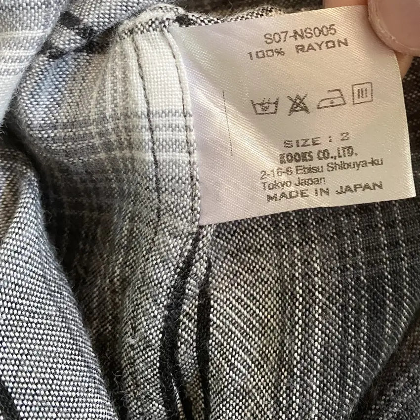 Number (N)ine - SS07 Plaid Rayon Western Shirt