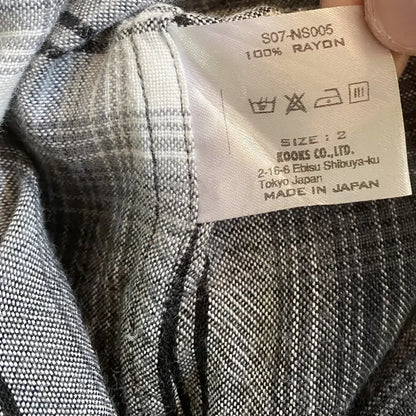 Number (N)ine - SS07 Plaid Rayon Western Shirt