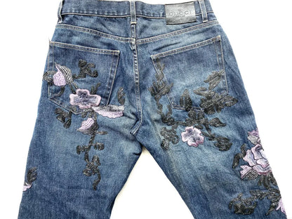 Gucci - Fall99 AD And Runway Floral Embroiled Denim