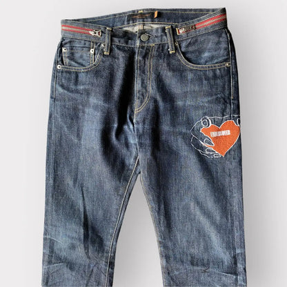 Undercover : AW07 Heart Grasping Jeans