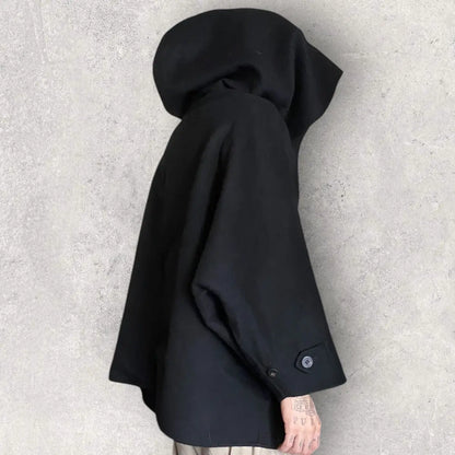 Issey Miyake - Vintage Issey Miyake Asymmetric Oversized Wool Wind coat