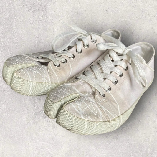 Maison Margiela - Off-White Color Splash Tabi Sneakers
